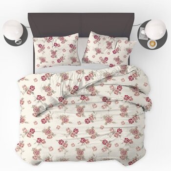 Beau Maison PRE-ORDER! Dekbedovertrek Flowers Diamond Pink