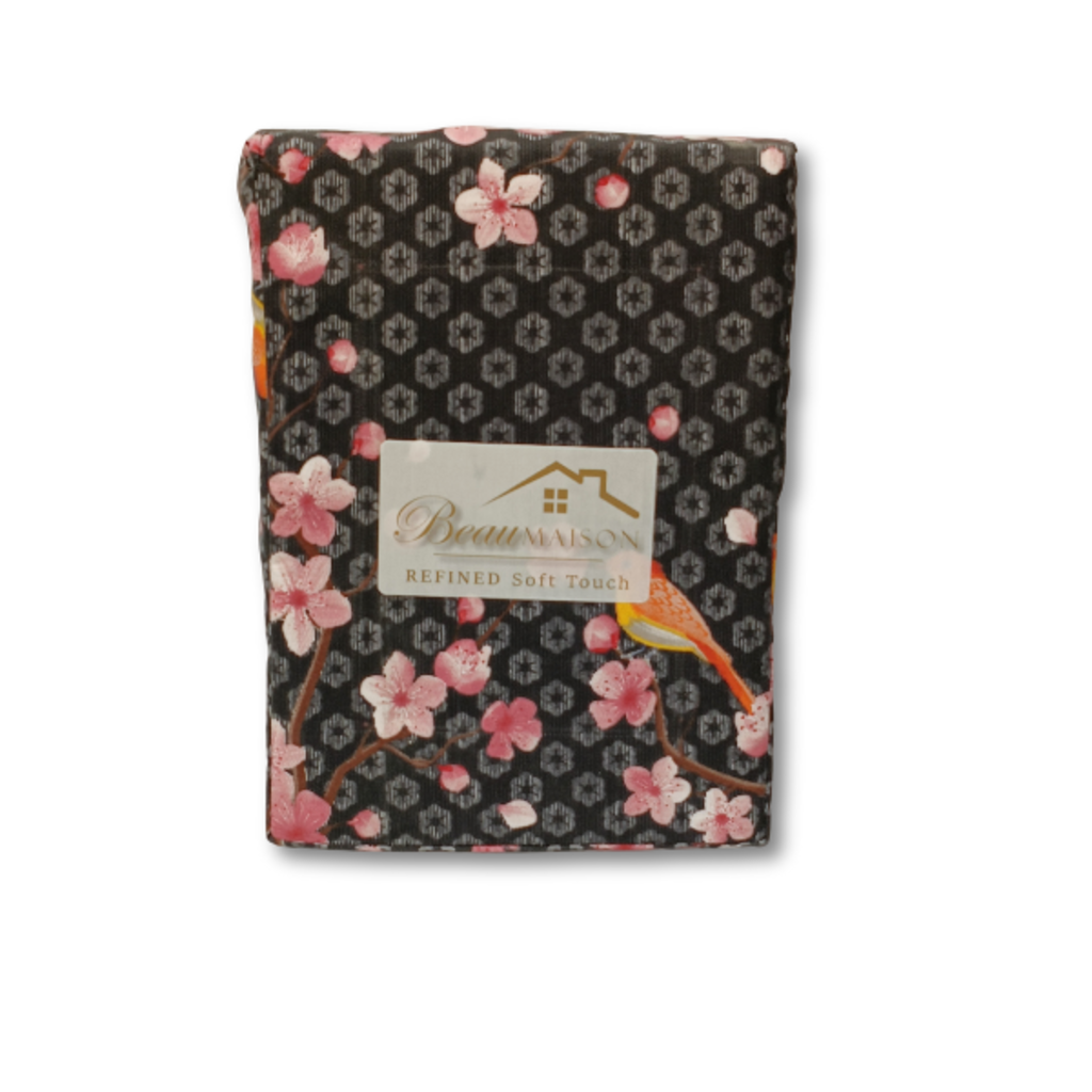 Beau Maison Japon Black Microvezel Dekbedovertrek