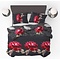 Beau Maison Dekbedovertrek Roses Black Red