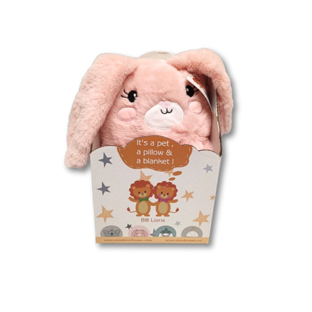 Suite Sheets 3-in-1 Knuffel – Knuffel, Kussen & Deken in Eén – 75x100 cm – Zacht Pluche – Machinewasbaar – Kinderkamer Accessoire