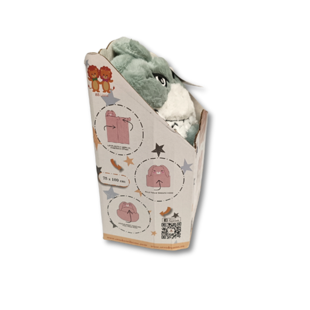 Suite Sheets 3-in-1 Knuffel – Knuffel, Kussen & Deken in Eén – 75x100 cm – Zacht Pluche – Machinewasbaar – Kinderkamer Accessoire