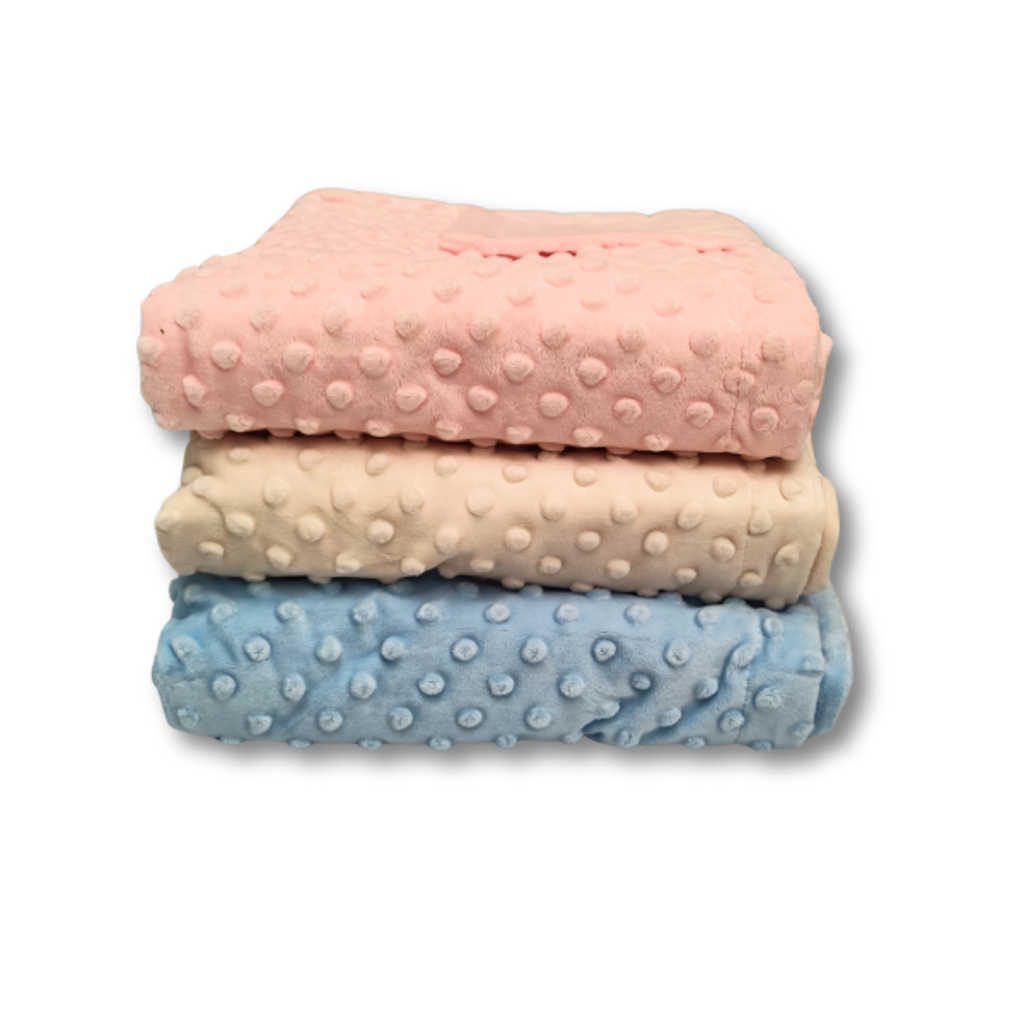 Suite Sheets Zachte Baby Blanket met Dotted Design – 100% Polyester – 80x100 cm – In Blauw, Crème of Roze