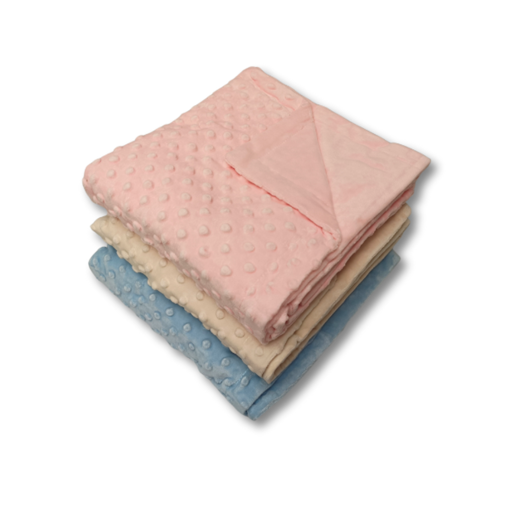 Suite Sheets Zachte Baby Blanket met Dotted Design – 100% Polyester – 80x100 cm – In Blauw, Crème of Roze
