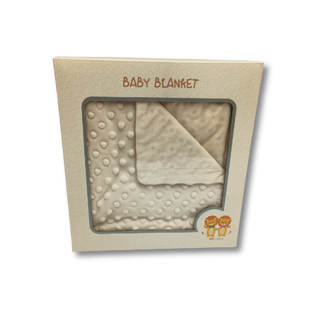 Suite Sheets Zachte Baby Blanket met Dotted Design – 100% Polyester – 80x100 cm – In Blauw, Crème of Roze