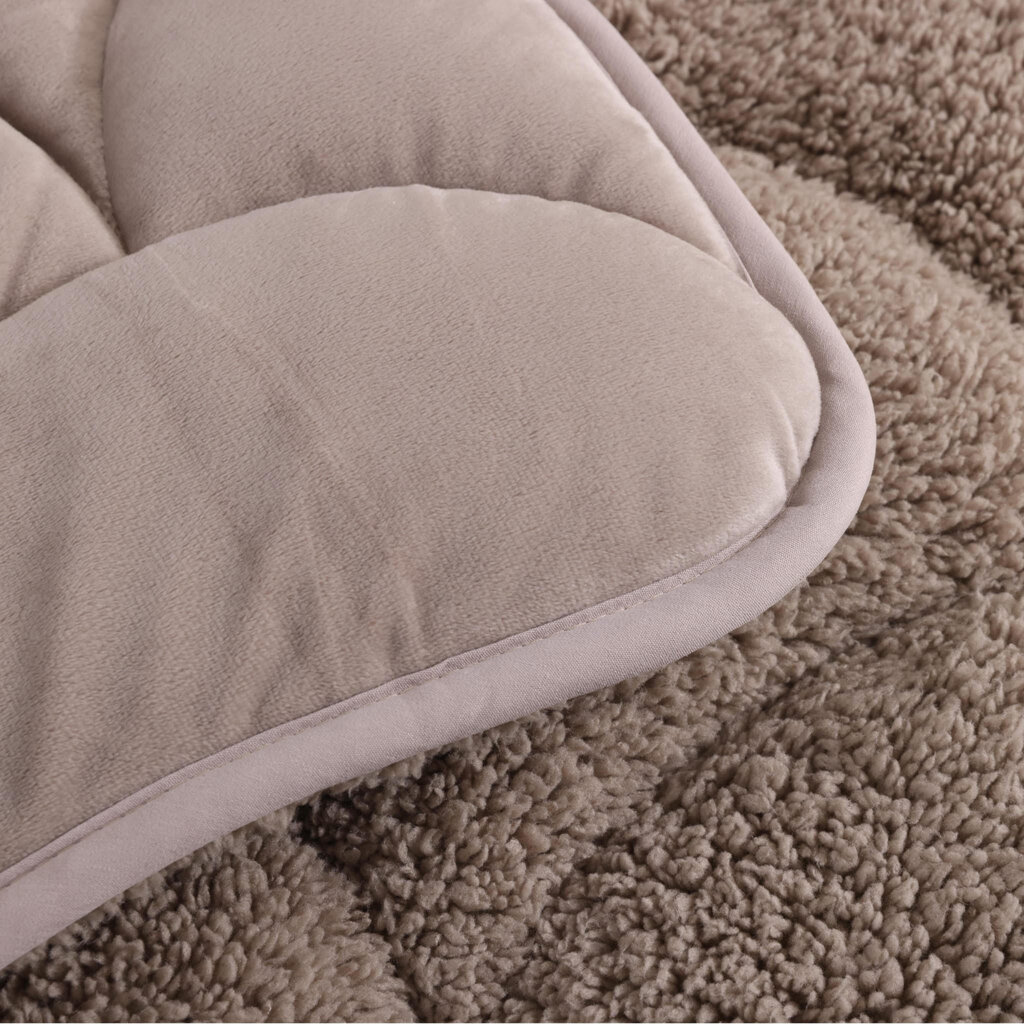 Beau Maison Velvet Sherpa Comfort Dekbed All Year – Luxe 2-in-1 Dekbed - Taupe