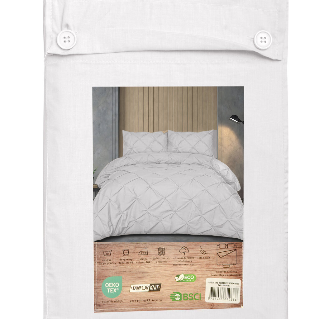 Beau Maison Dekbedovertrek Monte Carlo Wit