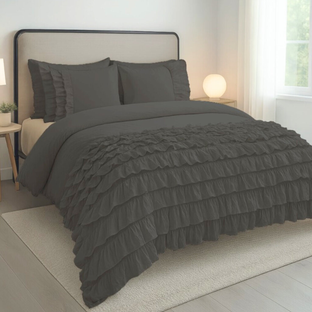 Beau Maison Dekbedovertrek Saint Martin Donkergrijs