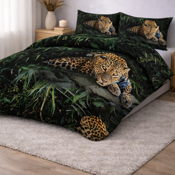 Beau Maison Dekbed Zonder Overtrek Jungle Leopard + Kussenslopen