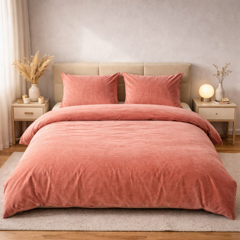 Beau Maison Velvet Dekbedovertrek Nude Pink