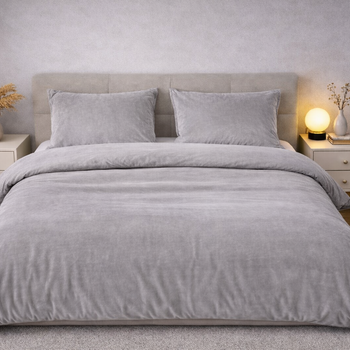Beau Maison Velvet Dekbedovertrek Grijs