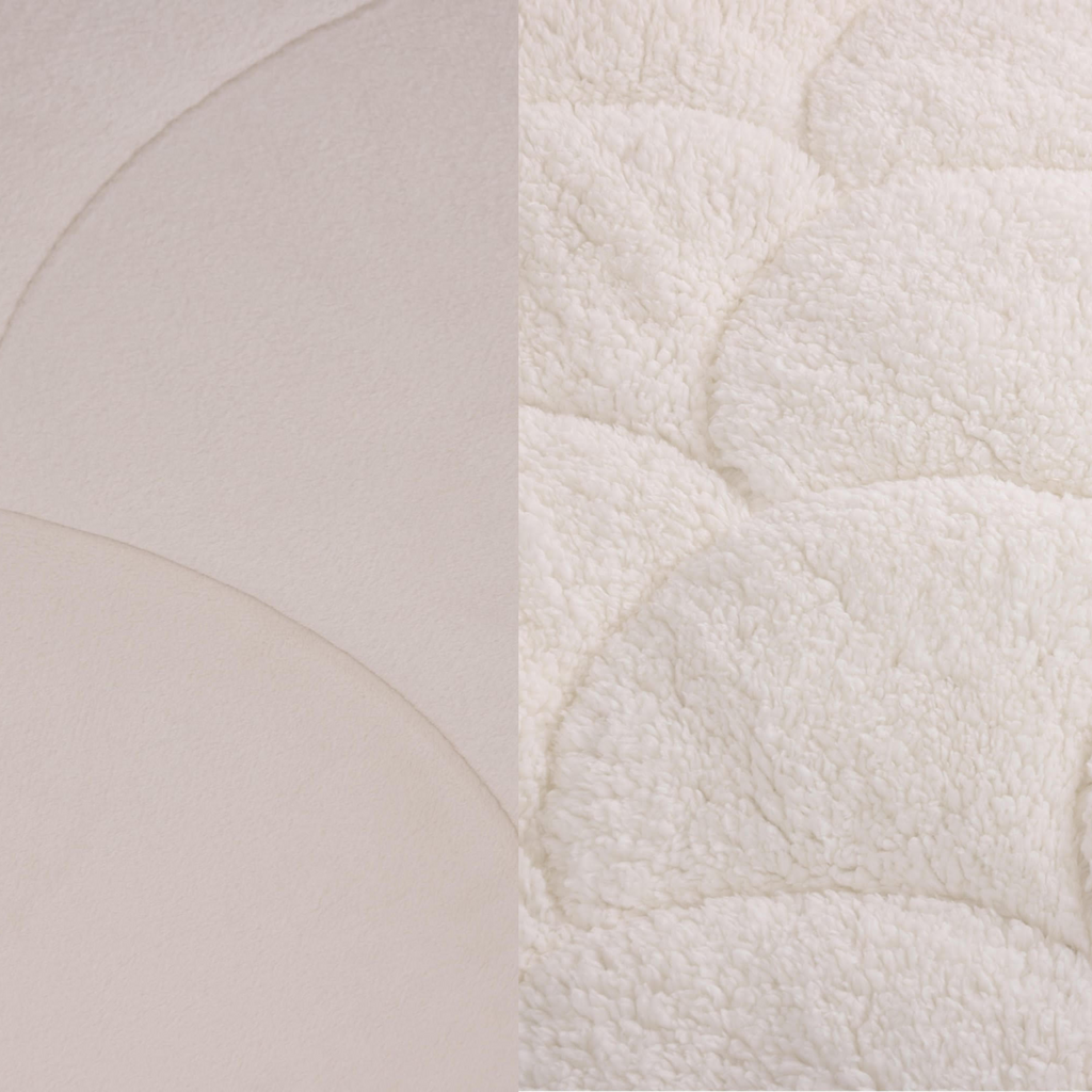 Beau Maison Velvet Sherpa Comfort Dekbed All Year – Luxe 2-in-1 Dekbed - Pearl White