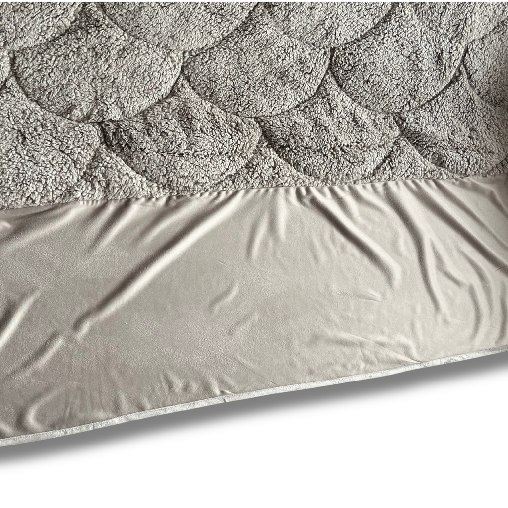 Beau Maison Velvet Sherpa Comfort Dekbed All Year – Luxe 2-in-1 Dekbed - Pearl White