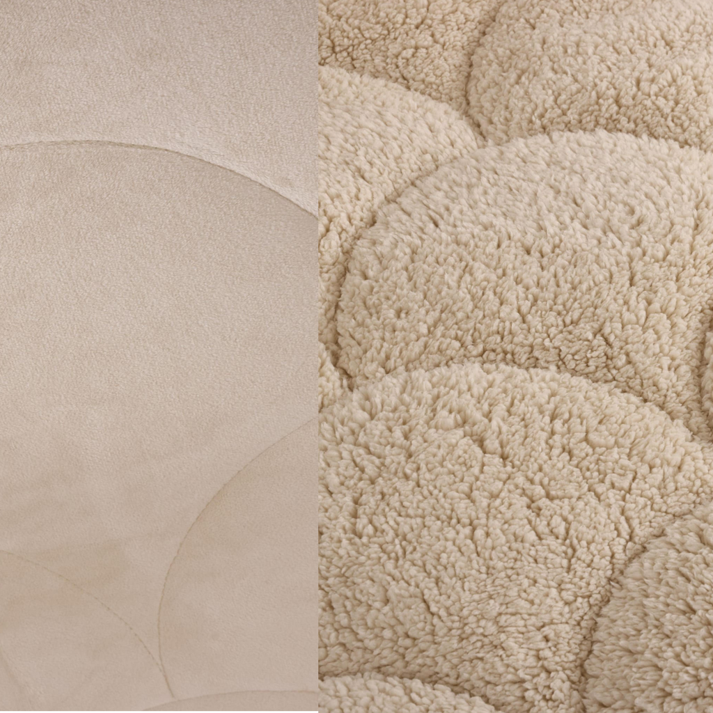 Beau Maison Velvet Sherpa Comfort Dekbed All Year – Luxe 2-in-1 Dekbed - Sand