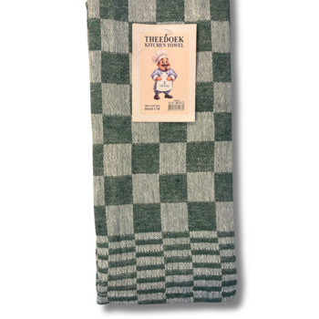Beau Maison Theedoek Geblokt Groen
