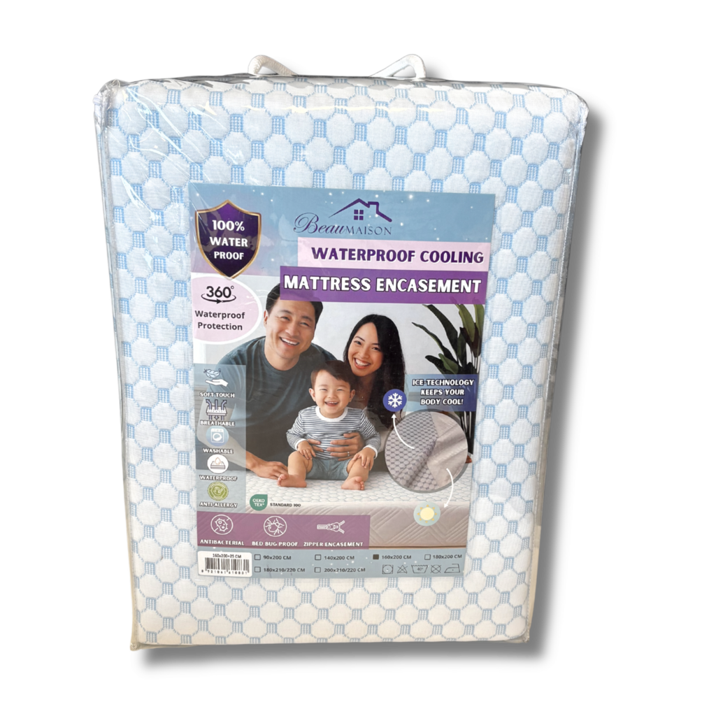 Beau Maison Zen Cool 100% Waterdichte Matrasbeschermer / Matrasvernieuwer met Rits - Dubbel Geweven