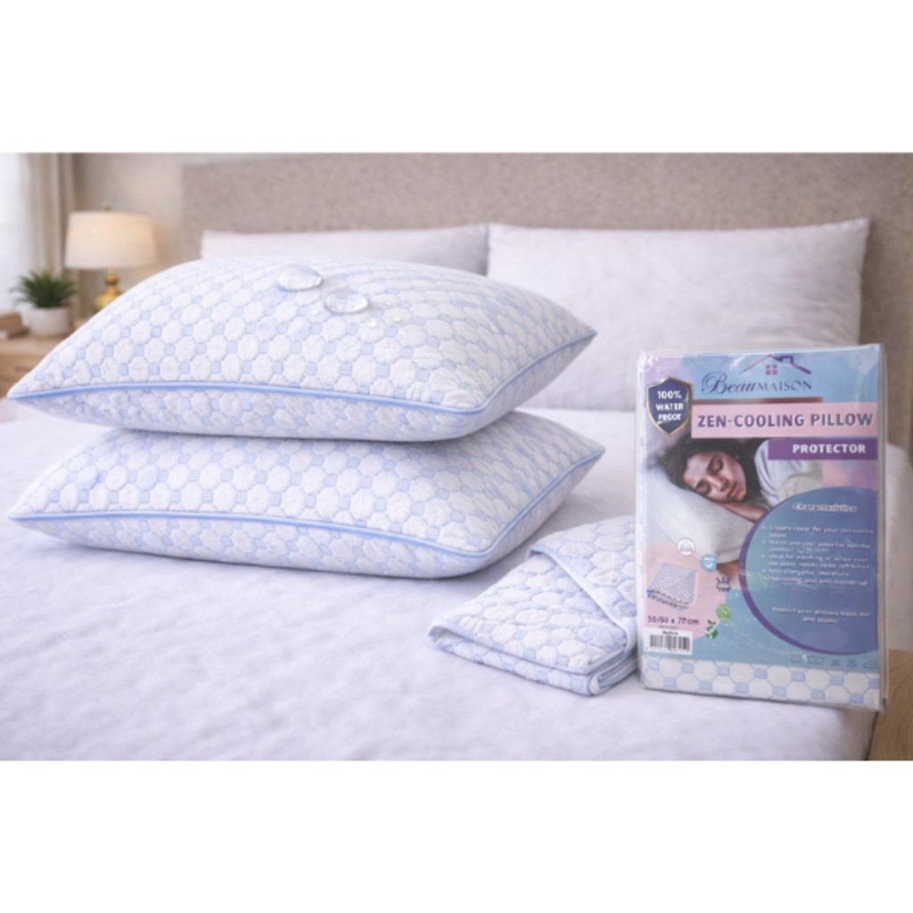 Beau Maison Zen Cool Molton Waterdichte Kussensloop 50/60 x 70 cm - Dubbel Geweven