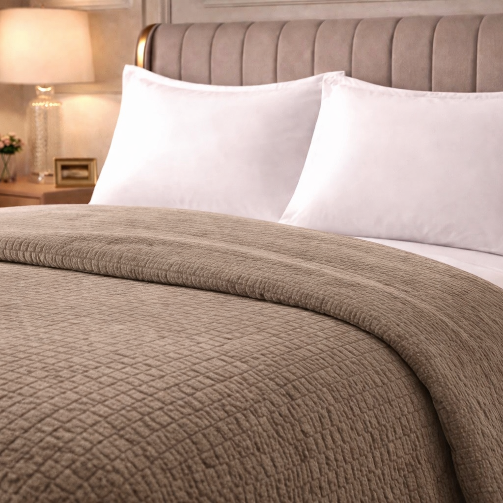 Beau Maison Sherpa Flanel Dekbed All Year – Luxe 2-in-1 Dekbed - Beige