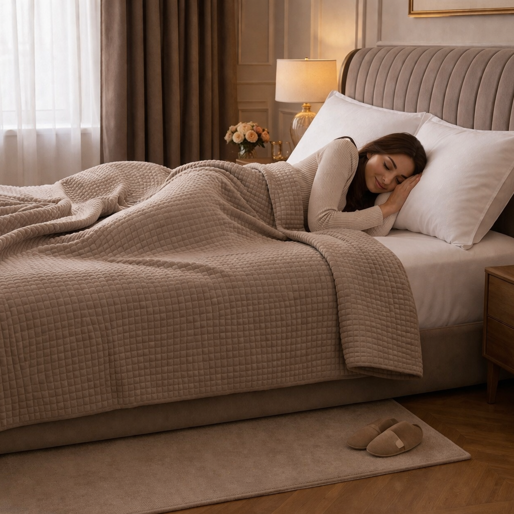 Beau Maison Sherpa Flanel Dekbed All Year – Luxe 2-in-1 Dekbed - Beige