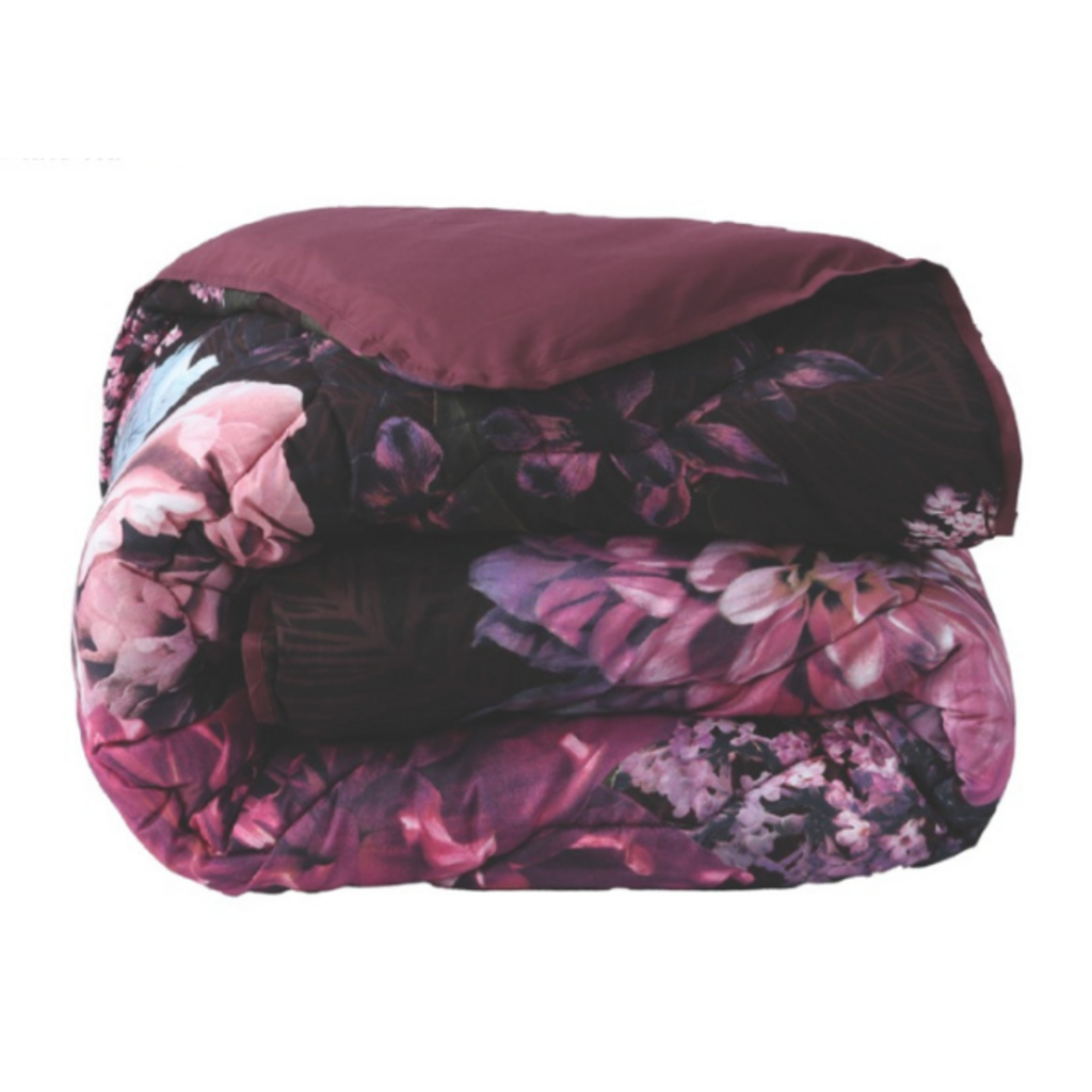 Beau Maison Purple Flowers Kant en Klaar Dekbed / Dekbed Zonder Overtrek