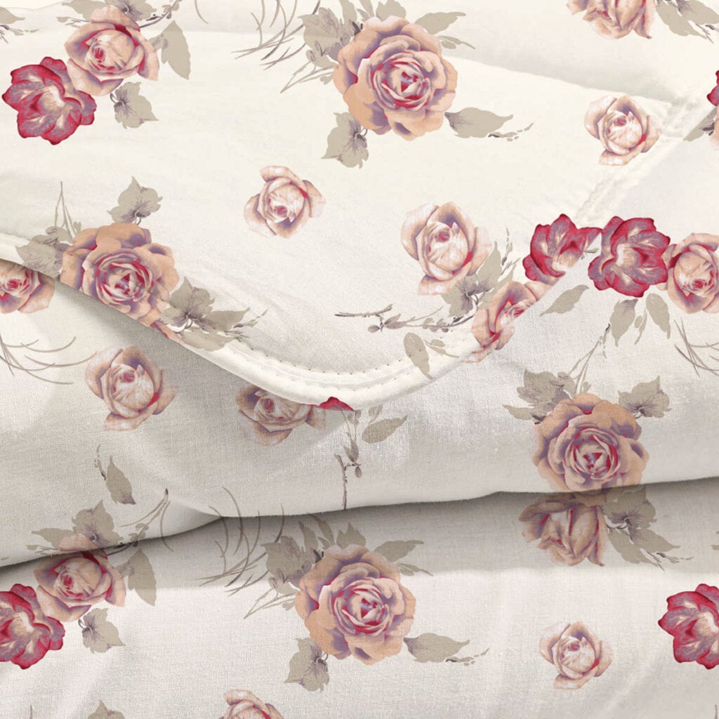 Beau Maison Uni Flowers Diamond Pink Easy Dekbed / Hoesloos Dekbed