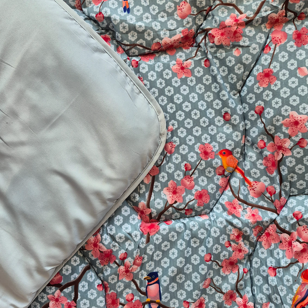 Beau Maison Japon Blue Easy Dekbed / Hoesloos Dekbed / Uni Onderzijde