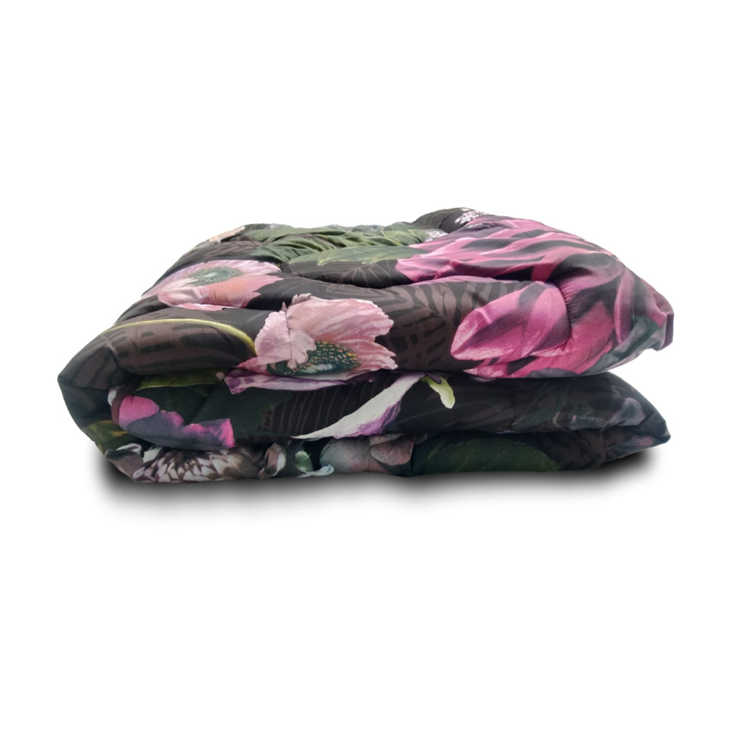 Beau Maison Purple Flowers Kant en Klaar Dekbed / Dekbed Zonder Overtrek / Uni Onderzijde