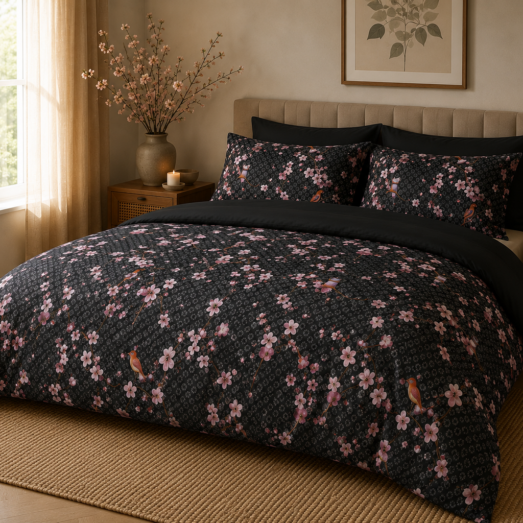 Beau Maison Japon Black Easy Dekbed / Hoesloos Dekbed - Uni Onderzijde