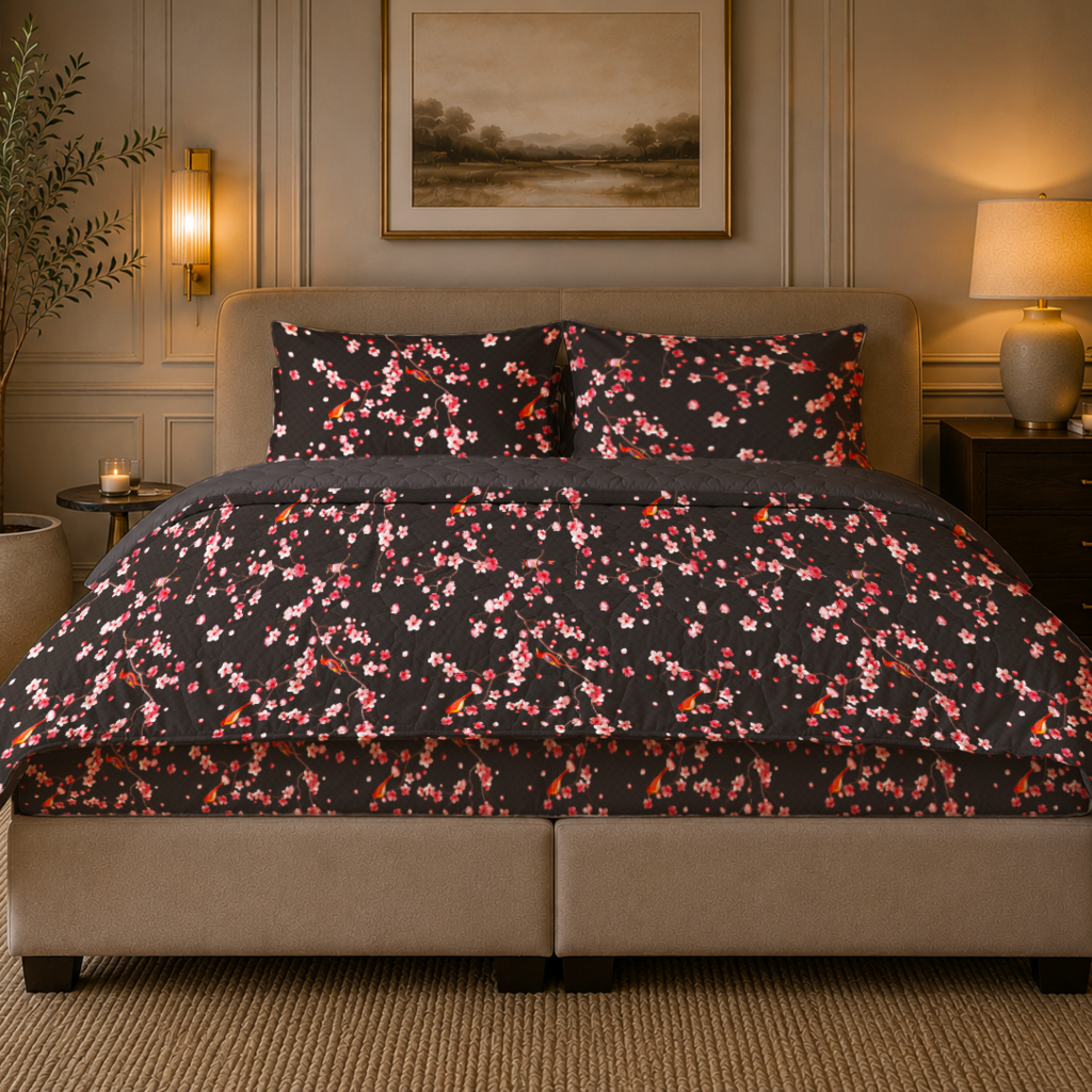 Beau Maison Japon Black Easy Dekbed / Hoesloos Dekbed - Uni Onderzijde