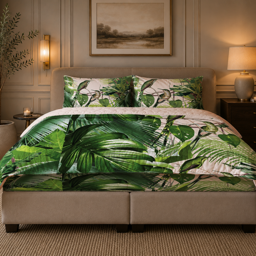 Beau Maison Jungle Jumina Easy Dekbed / Hoesloos Dekbed - Uni Onderzijde