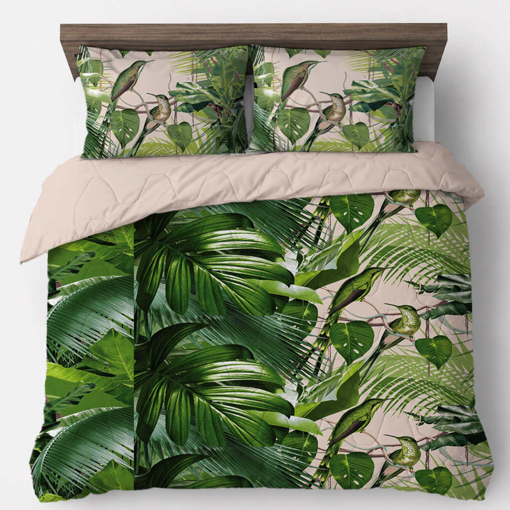 Beau Maison Jungle Jumina Easy Dekbed / Hoesloos Dekbed - Uni Onderzijde