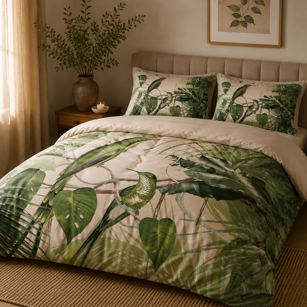 Beau Maison Jungle Jumina Easy Dekbed / Hoesloos Dekbed - Uni Onderzijde