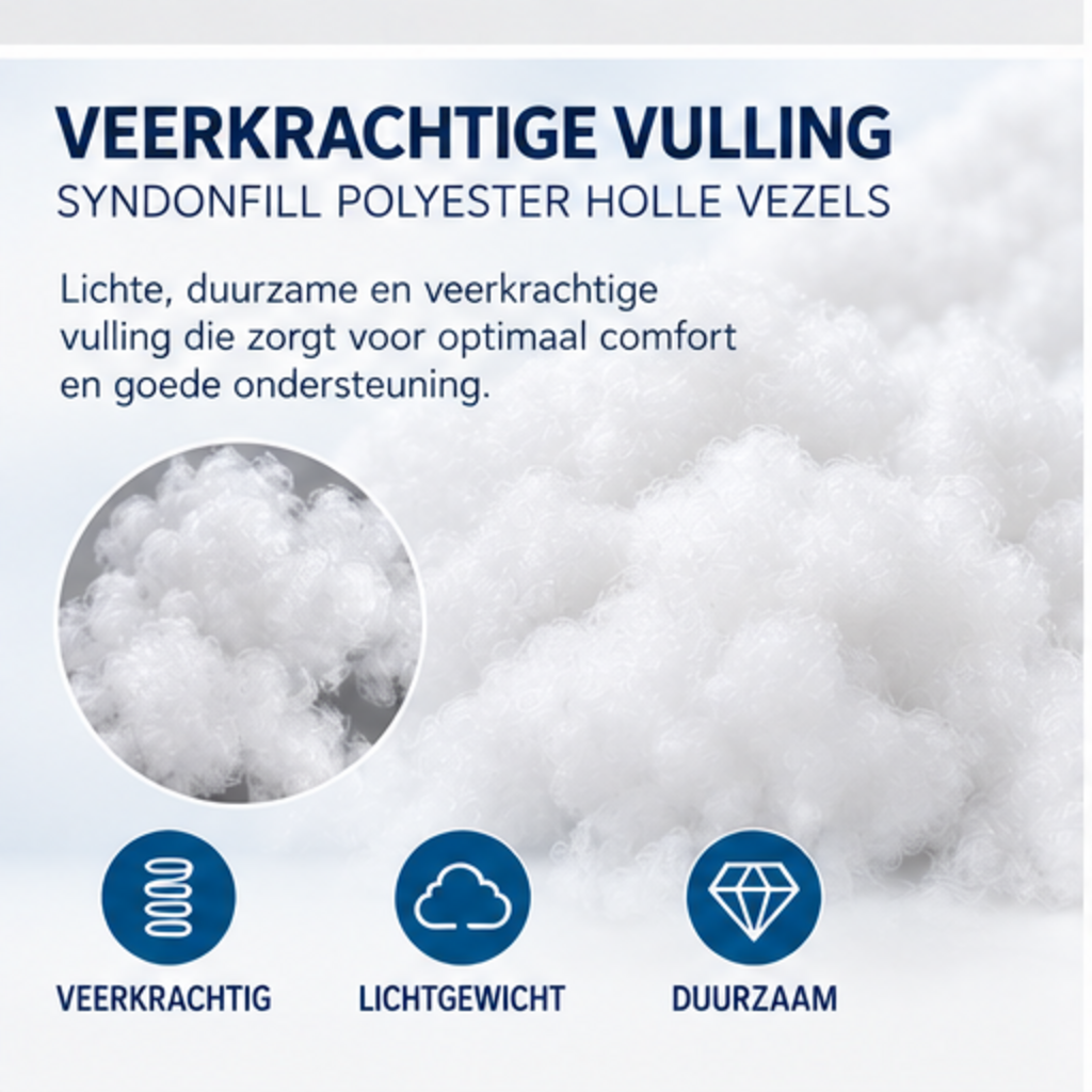 Beau Maison Orthopedisch boxkussen Mesh - Vochterugelerend