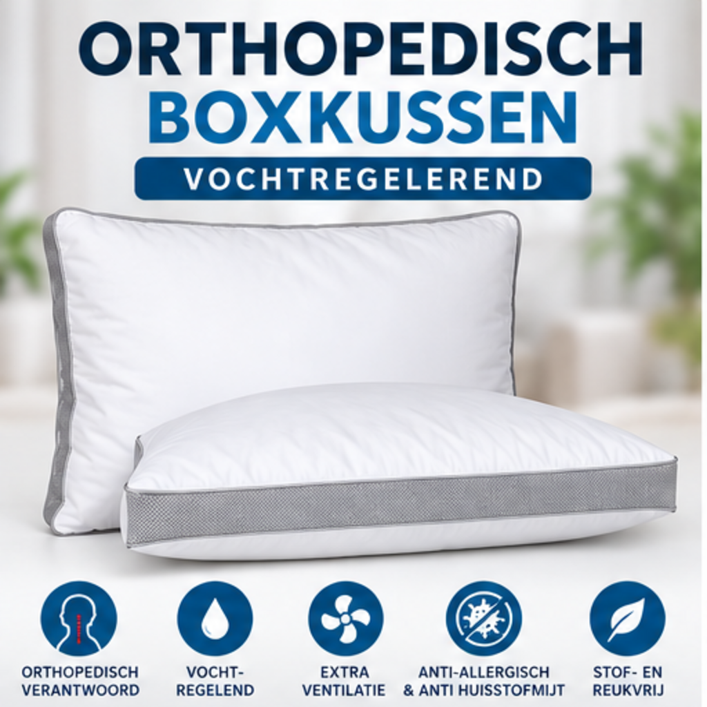 Beau Maison Orthopedisch boxkussen Mesh - Vochterugelerend