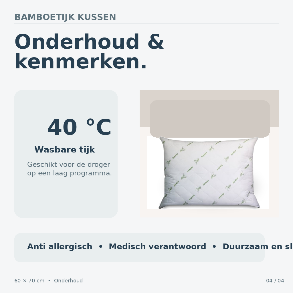 Beau Maison Bamboe Kussen Holle Vezel