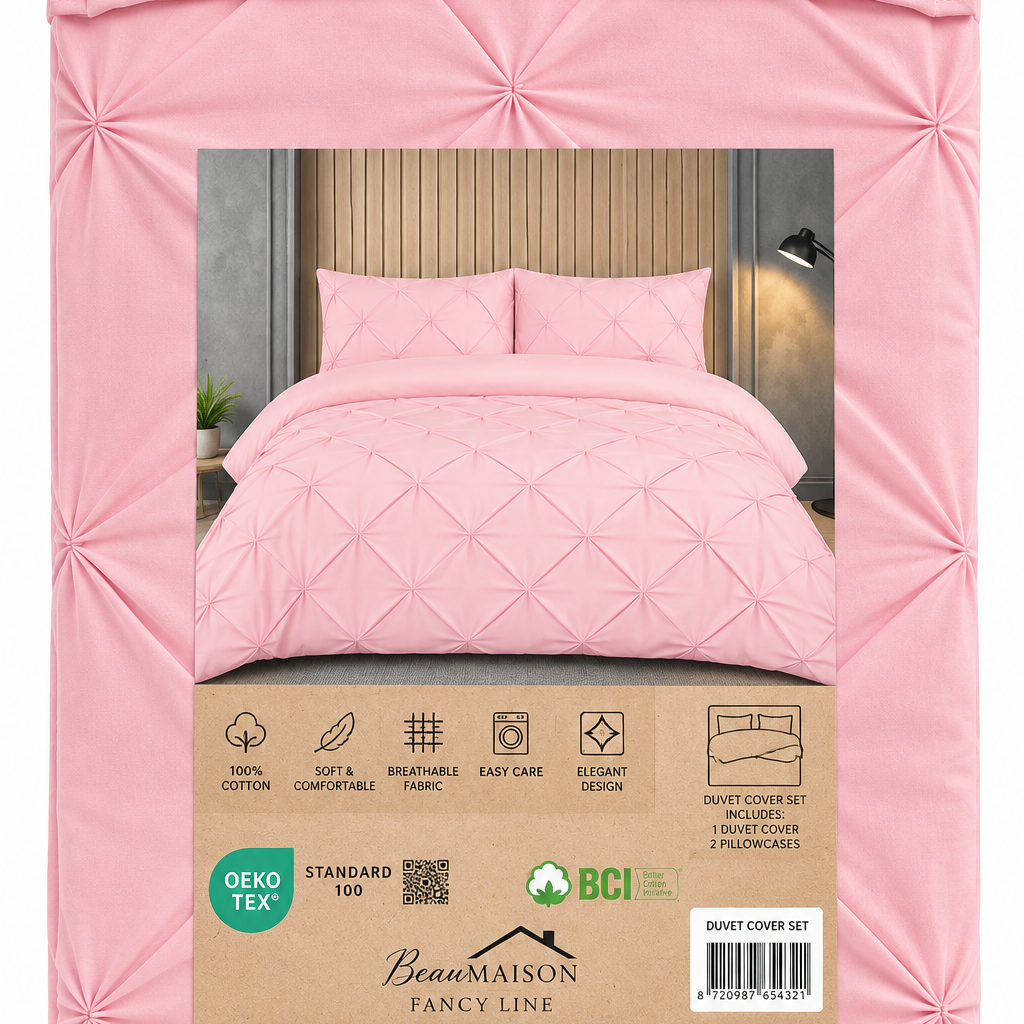 Beau Maison Dekbedovertrek Monte Carlo Tea Pink