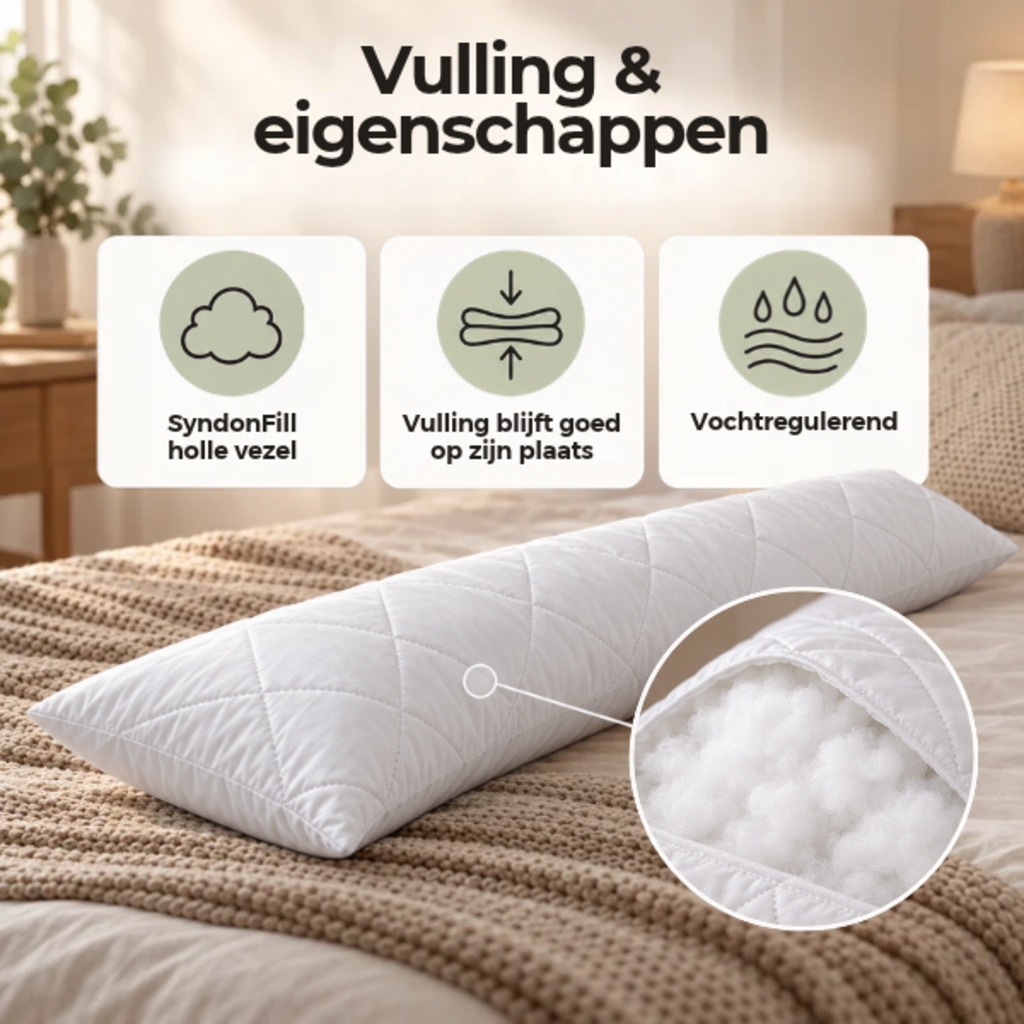Beau Maison Ondersteunend Lichaamskussen - Body Pillow - Zijslaper Kussen