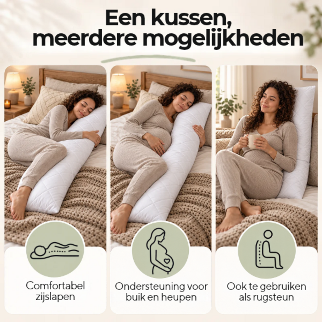 Beau Maison Ondersteunend Lichaamskussen - Body Pillow - Zijslaper Kussen