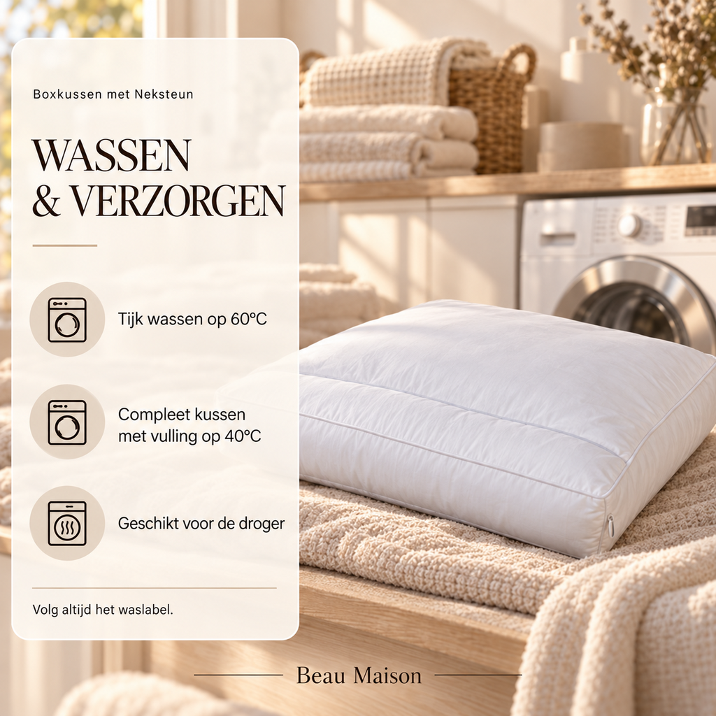 Beau Maison Boxkussen met neksteun
