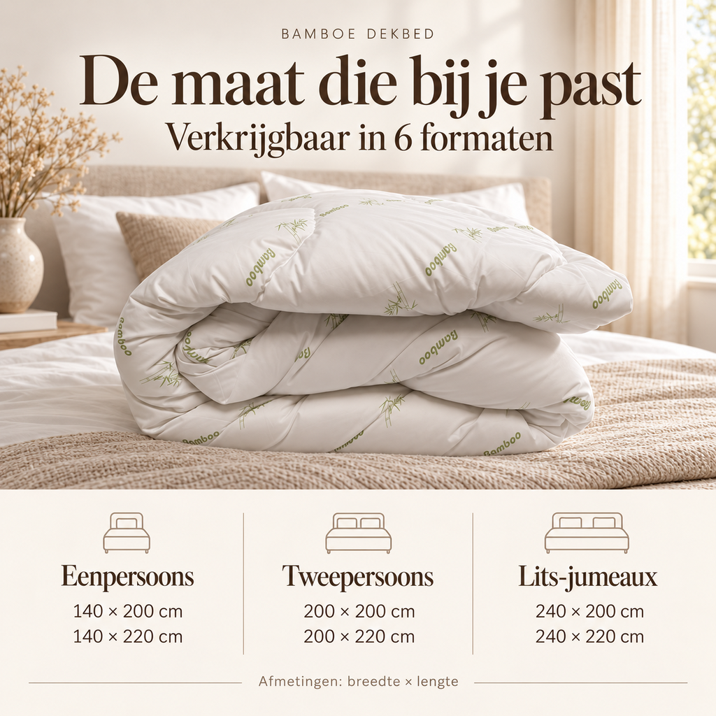 Beau Maison Bamboe Dekbed Anti-Allergisch