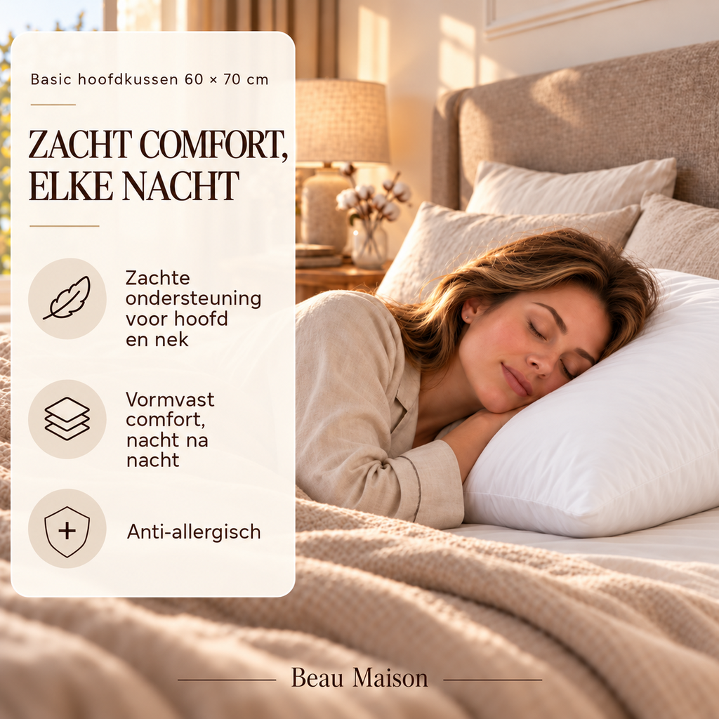 Beau Maison Basic Hoofdkussen