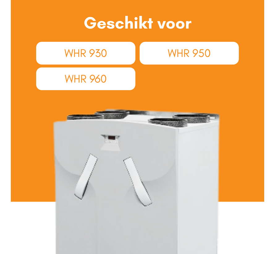 Zehnder WHR 930/950/960 - Filterklasse G3