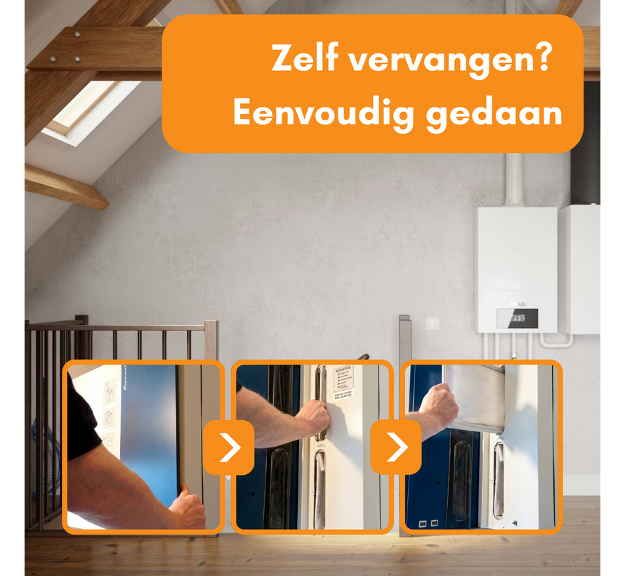 Brink Renovent HR 250 / 325 met bypass - Filterklasse G3+M6