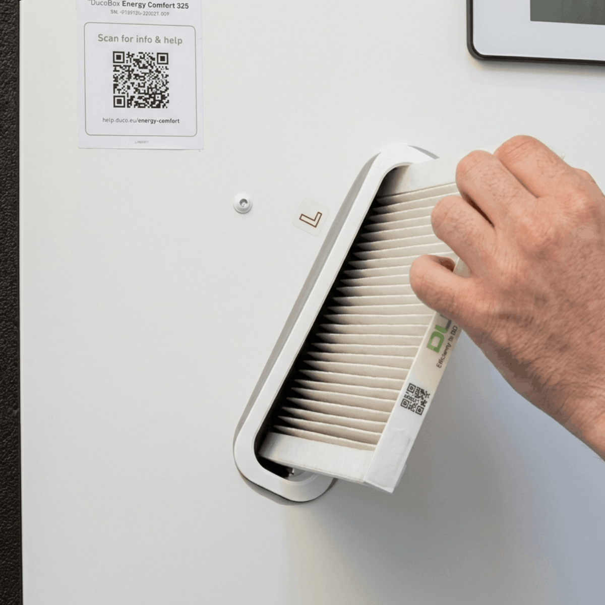 Duco Energy Comfort D325 Filtervervanging