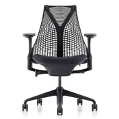 Herman Miller Sayl zwart, 4D armlegger