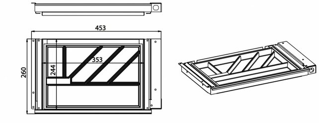 Pennenlade Ultra Thin Small met slot