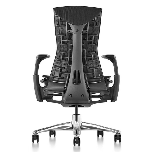 Herman Miller Embody zwart - aluminium