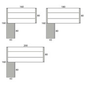 Hoekbureau PP Design Store wit