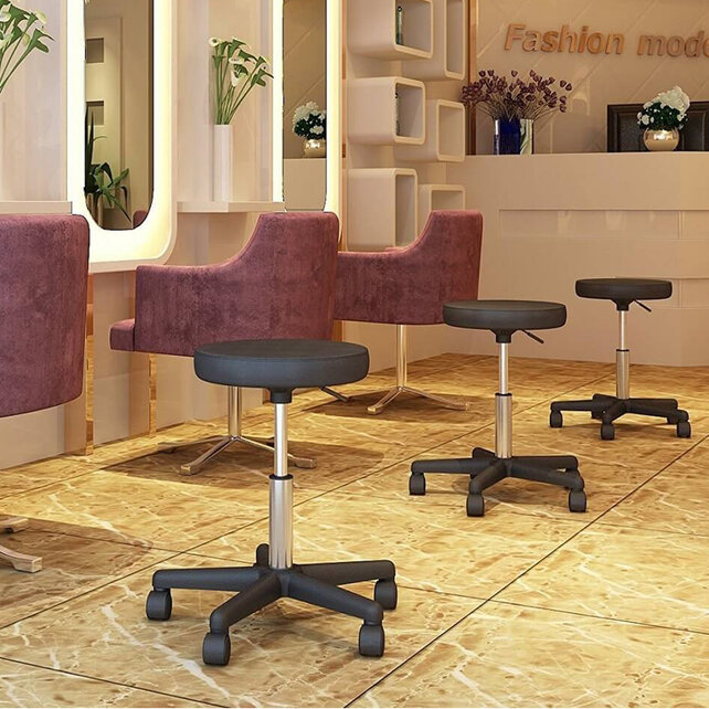 Werkkruk Tabouret stof laag aluminium