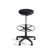 Werkkruk Tabouret stof hoog zwart