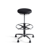 Werkkruk Tabouret stof hoog aluminium